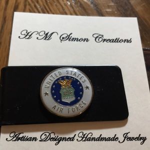 HM Simon Creation Accessories - US Air Force Stainless Steel Money Clip A-10-44 HM Simon Creation Accessories - US Air Force Stainless Steel Money Clip A-10-44